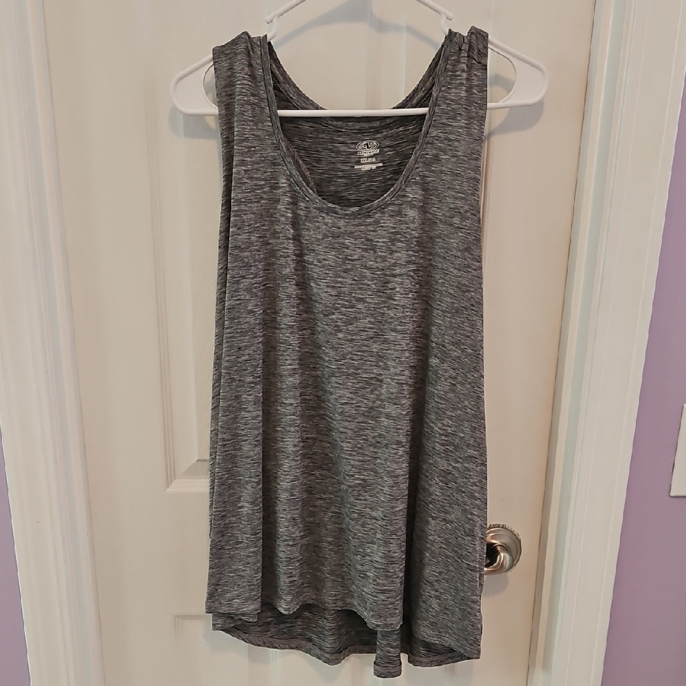 Athletic Works Gray Relaxed Tank Top